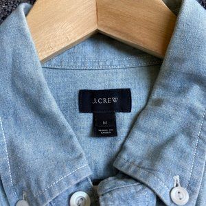 J.Crew short-sleeve shirt in Japanese chambray